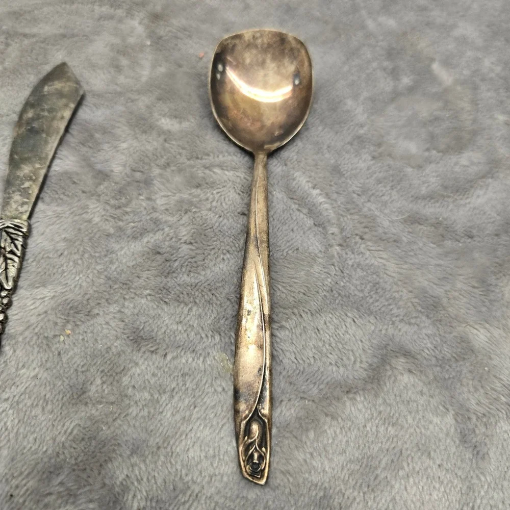 Vintage 1847 Rogers Bros & International Deepsilver Spoon Spreader Set‎ 3pc